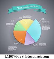 business, graphique circulaire, gabarit