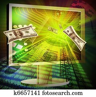 concept of online making money
