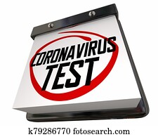 coronavirus, בחון, covid-19, תוצאות, בדוק, בחינה, וירוס, מחלה, שירותי בריות, תאריך של לוח השנה, יום, 3d, דוגמה