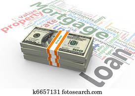 Dollar bills on mortgage wordcloud Dollar bills on mortgage wordcloud