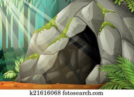 um, caverna