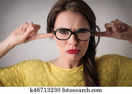 Woman not listening Woman not listening