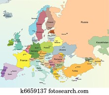 אירופה, מפה