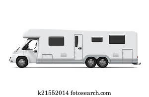 Camper Van Isolated Camper Van Isolated