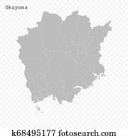High Quality map prefecture of Japan High Quality map prefecture of Japan