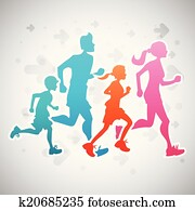 Running Family Running Family