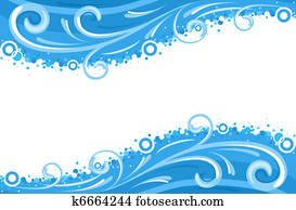 Water waves borders Water waves borders