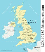 בריטניה, פוליטי, מפה