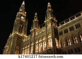 비엔나, 시청, 에, 크리스마스