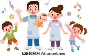 crèche, et, enfants