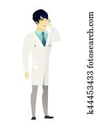 doktor, unterhaltung mobile, telefon.