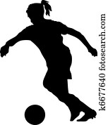 Female soccer player Female soccer player