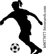 Female soccer player Female soccer player