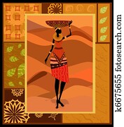 negerin, verziehrung