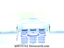 Wireless telephone, close-up