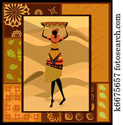 אישה אפריקנית, קישוט