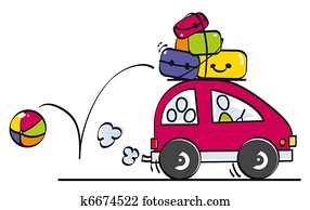 מצחיק, משפחה, הולך, בחופש