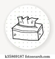 手 引く 顔ティッシュ ストックイメージ Faa Fotosearch