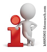 3d, pequeno, pessoas, -, info, ícone