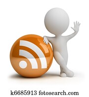 3d, pequeno, pessoas, -, rss