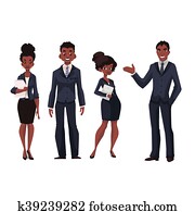 African American businessmen and businesswomen