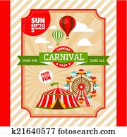 Country fair vintage invitation card Country fair vintage invitation card