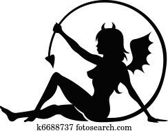 Devil Girl Tattoo Design Devil Girl Tattoo Design