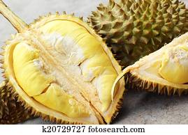 Durian fruit ripe for eaten