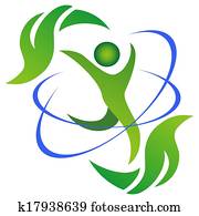 Healthy and natural life logo Healthy and natural life logo