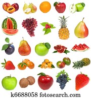 set with fruits and berries set with fruits and berries