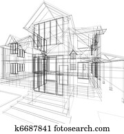 Sketch of house Sketch of house