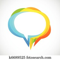 Speech bubble - colorful abstract background Speech bubble - colorful abstract background