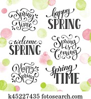 Spring time wording
