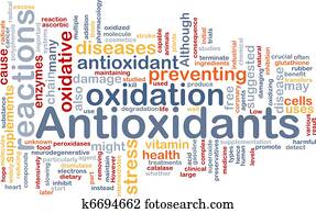 Antioxidants health background concept Antioxidants health background concept
