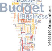 Budget background concept Budget background concept