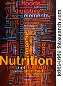 Nutrition health background concept glowing Nutrition health background concept glowing