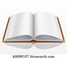 open book with isolated on white open book with isolated on white