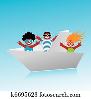 origami-boat-with-people