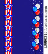 Patriotic Border Stars and Stripes Patriotic Border Stars and Stripes