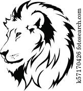 אריה, הובל, קיעקוע