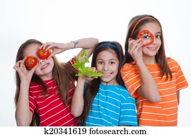 ילדים אוכלים, אוכל בריא