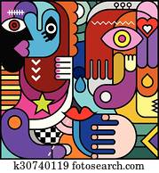 Abstract Art Vector Illustration Abstract Art Vector Illustration