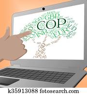 Cop Currency Means Foreign Exchange And Broker