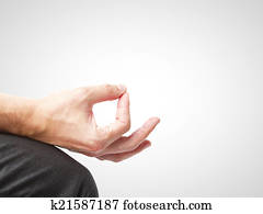 hand in meditation