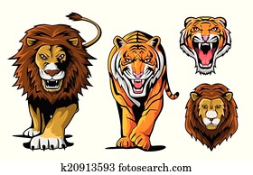 Lion And Tiger Lion And Tiger
