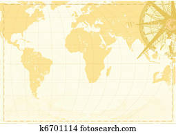 Vintage word map Vintage word map