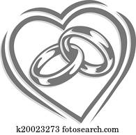 wedding ring in heart wedding ring in heart