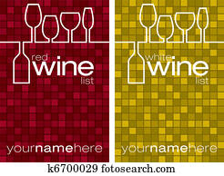 Wine menu Wine menu