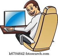 Young manager in office