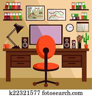 ügy, workplace, noha, hivatal, ruhanemű, felszerelés, objects.